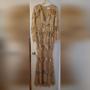 L'atiste By Amy Gold Sequin Prom Dress Birthday Dress